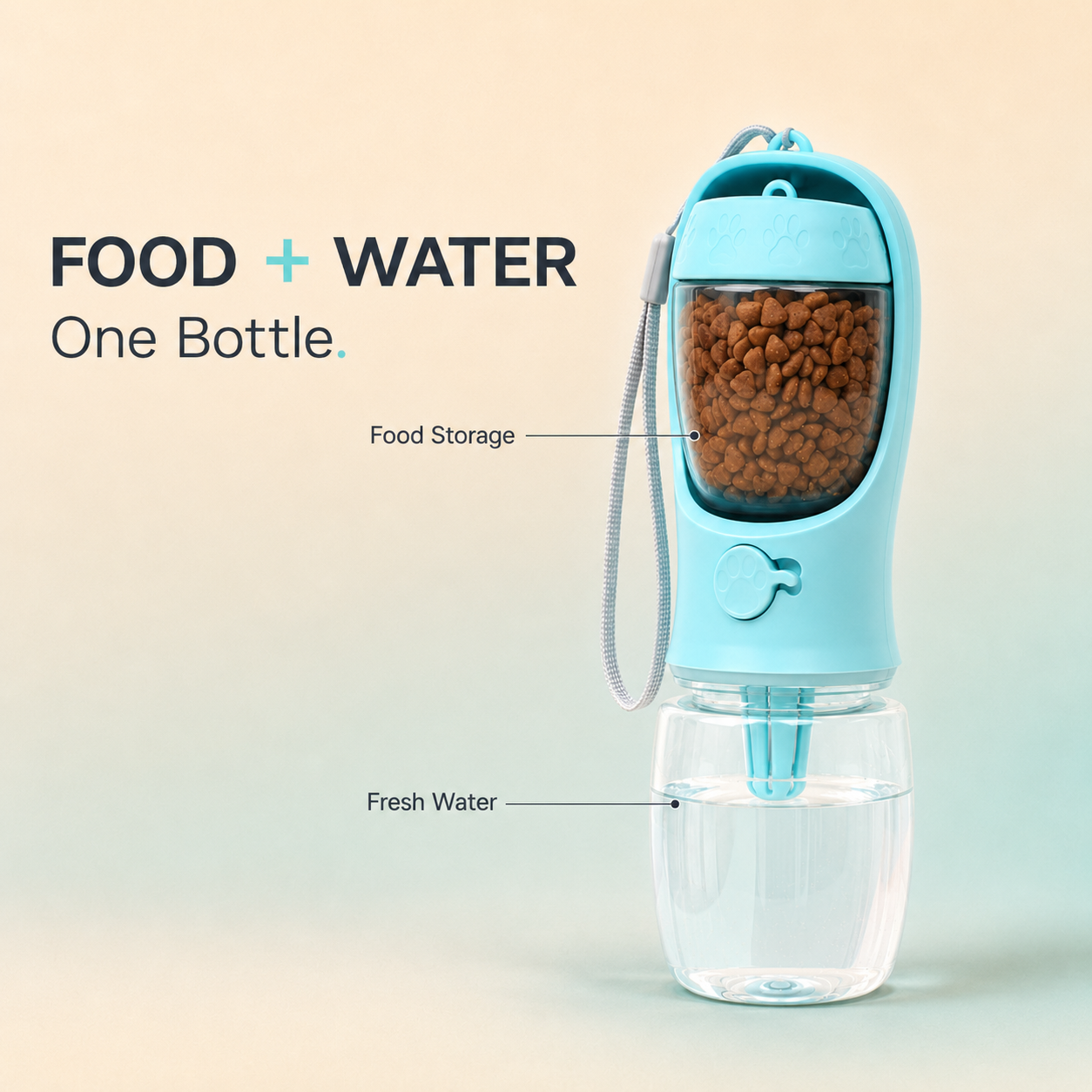 HydraPup 2-in-1 Dog Water Bottle