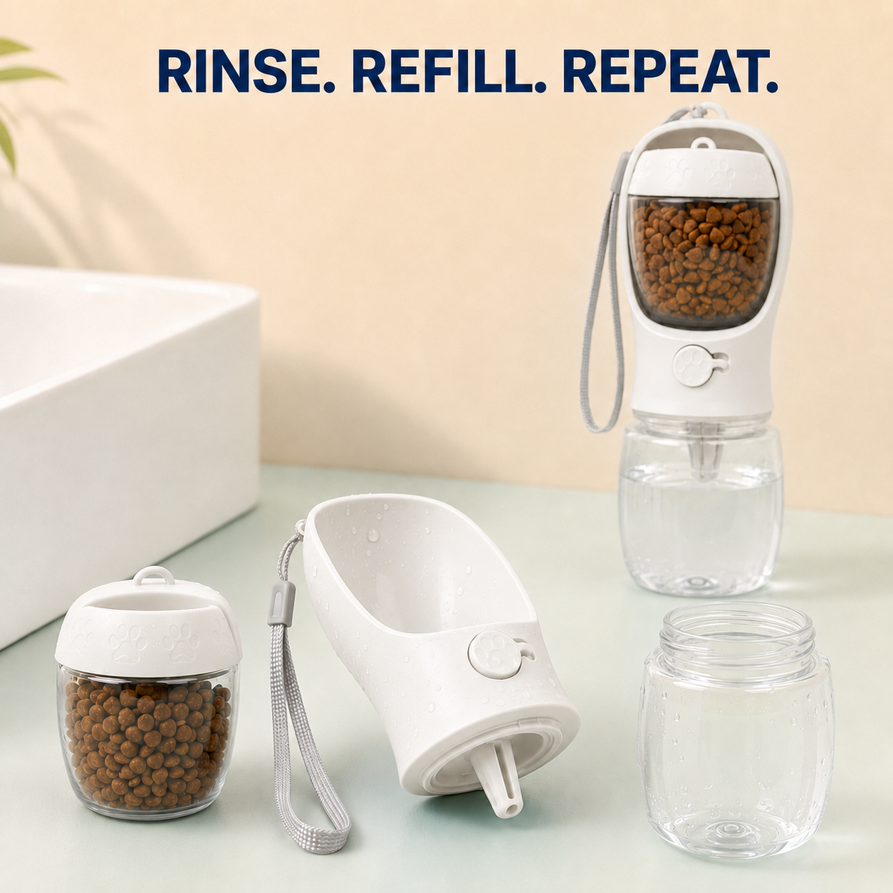 HydraPup 2-in-1 Dog Water Bottle