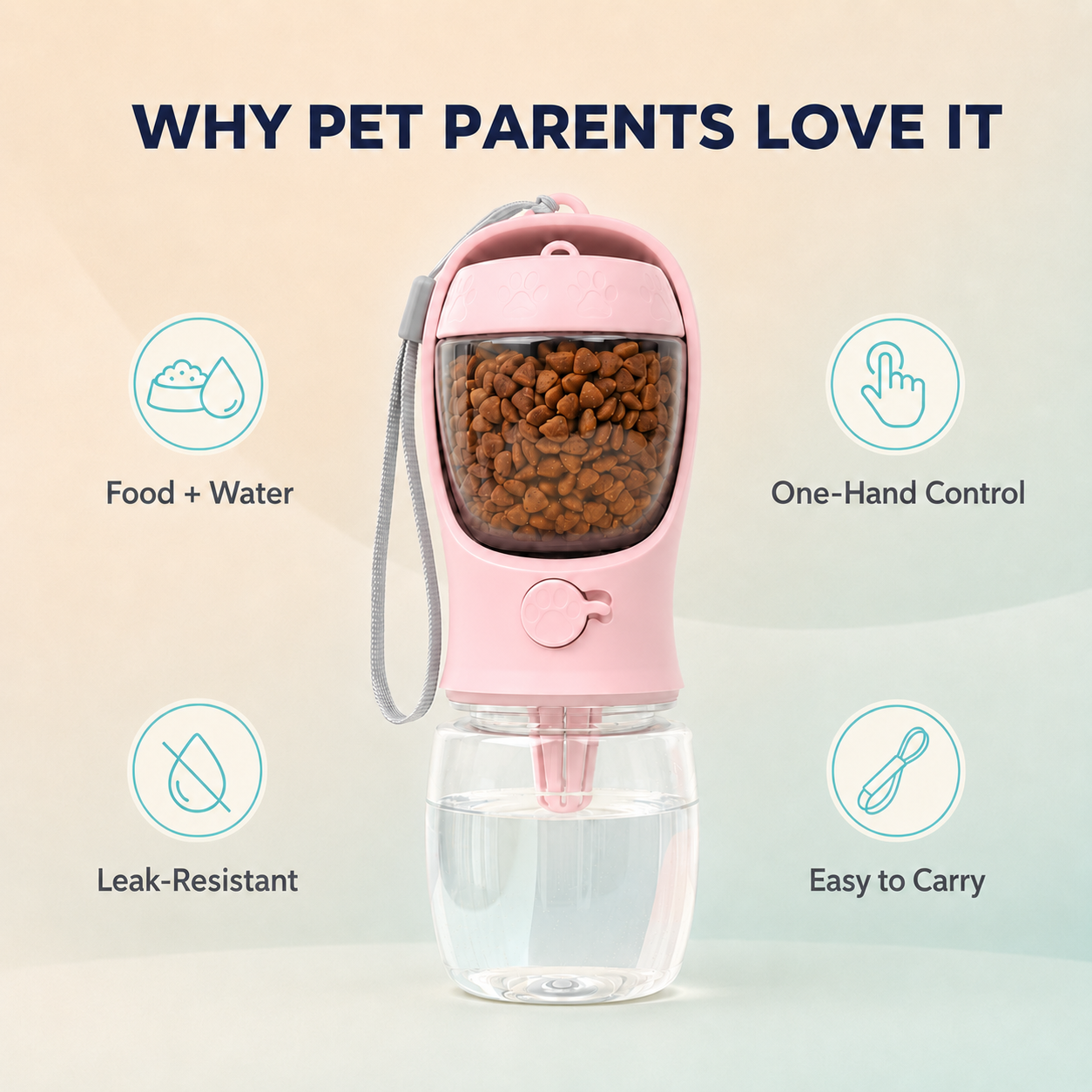 HydraPup 2-in-1 Dog Water Bottle