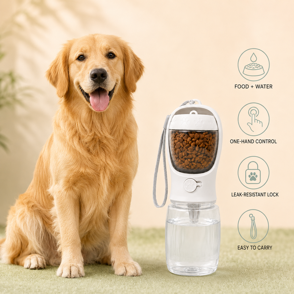 HydraPup 2-in-1 Dog Water Bottle