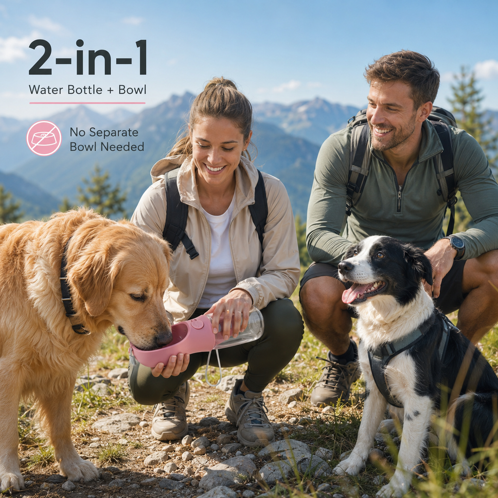HydraPup 2-in-1 Dog Water Bottle